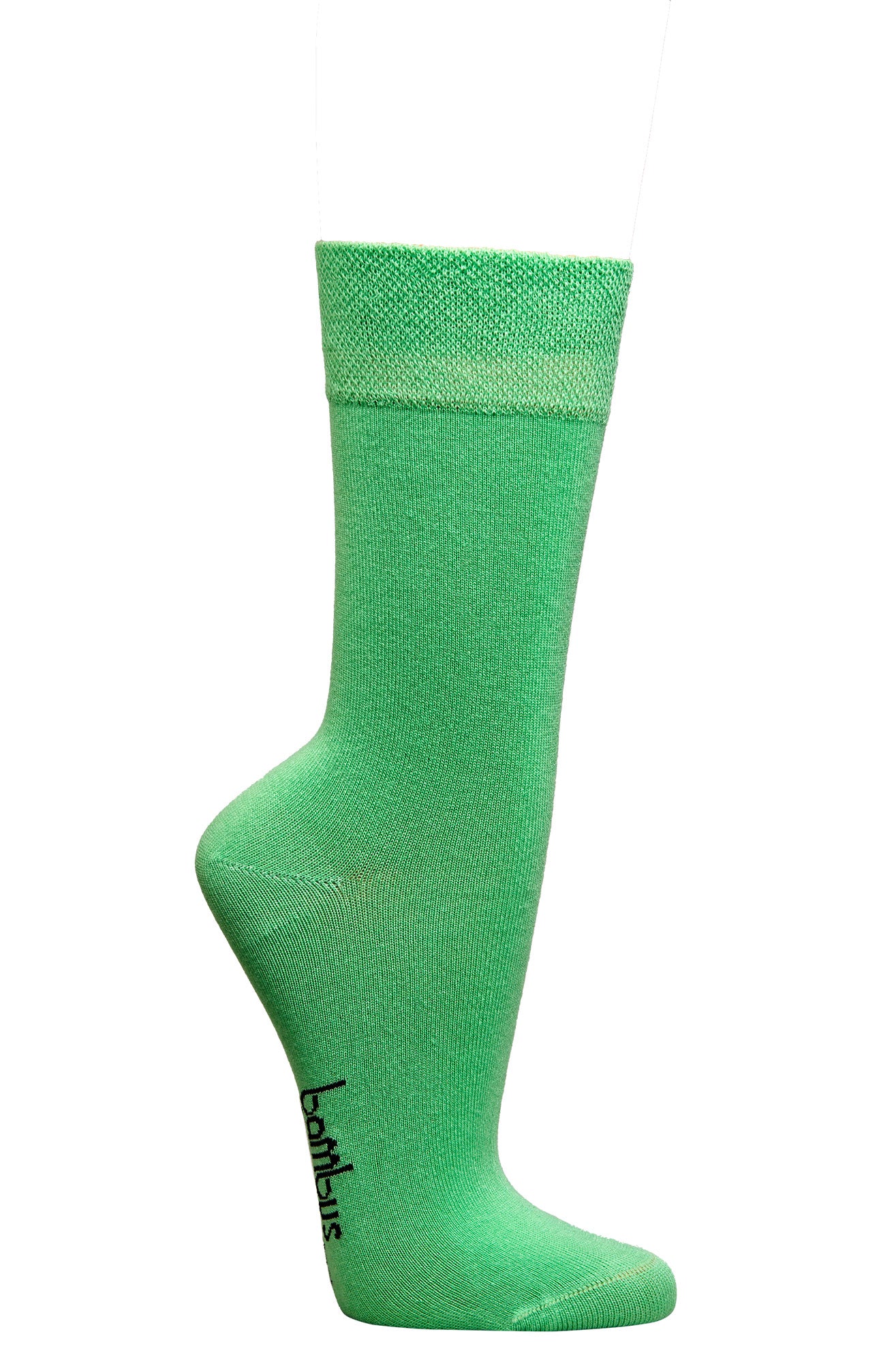 Grüne Bambus Viskose Socke mit Softrand aus der 3-15 Paar Kollektion, weicher Piqué-Komfortbund, atmungsaktiv und hautfreundlich, ohne Gummidruck