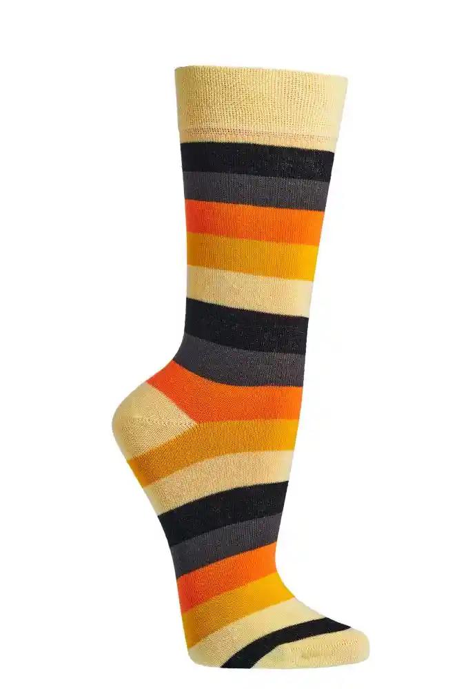 2 bis 4 Paar Socken mit Bio Baumwolle Block Streifen Damen Herren