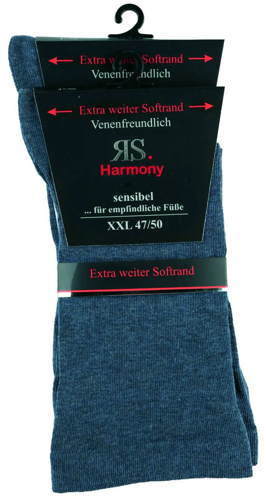 2 bis 10 Paar Socken Baumwolle Herren extra weit ohne Gummi Übergröße 47-52 - foot-art - Das Bild Zeigt die Socke in blau und der Rand und das Gewebe wurden ebenfalls sehr weich hergestellt. Damit du den ganzen Tag freude daran haben kannst. - - #tag1# - #tag3# - #tag4# - - #foot-art# - - #foot-art# - - #foot-art# - - #foot-art# -