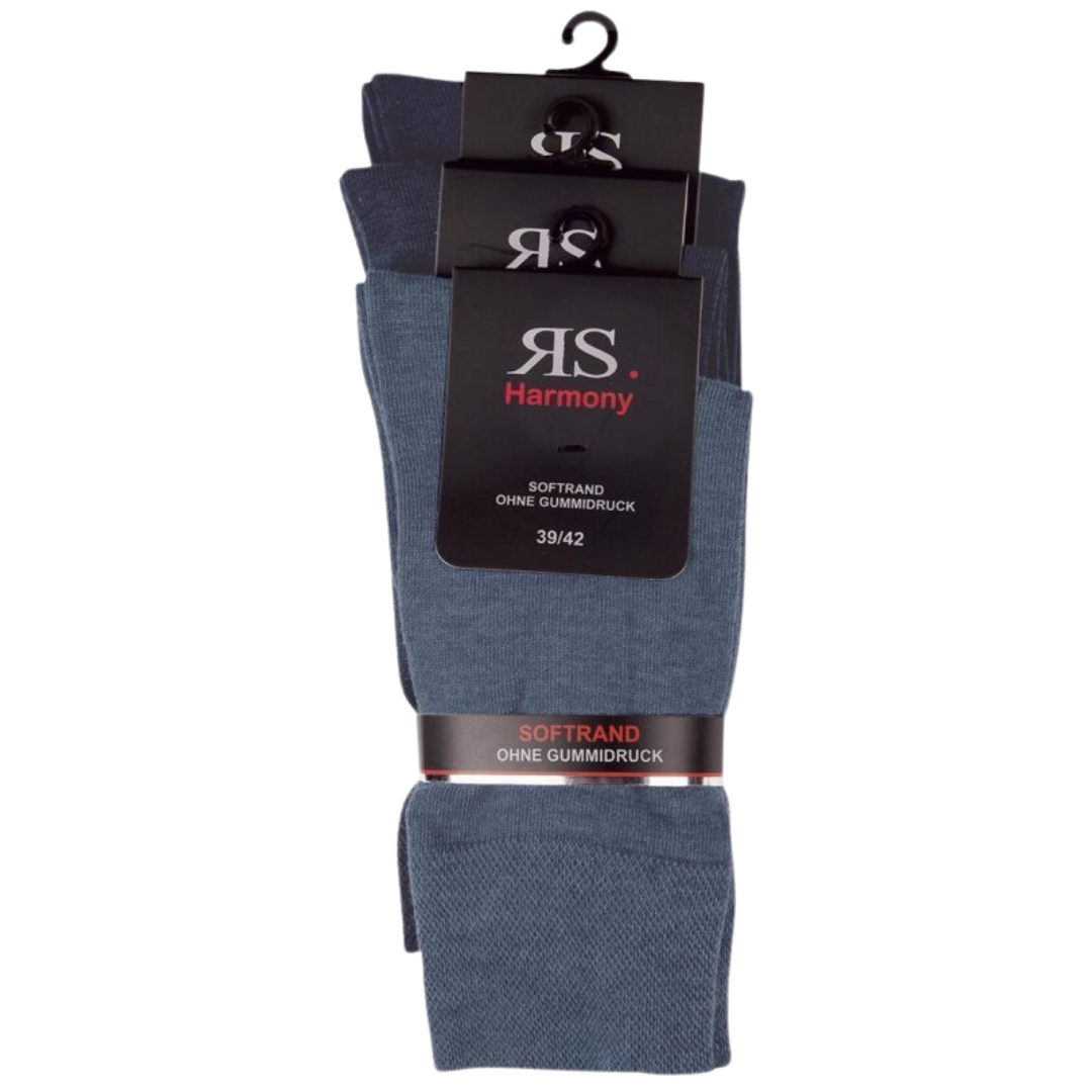 RS. Harmony Sneaker-Socken Für Kinder - Klassische Baumwollsocken Mit Komfortablem Rand, Verstärkter Ferse Und Handgekettelter Spitze