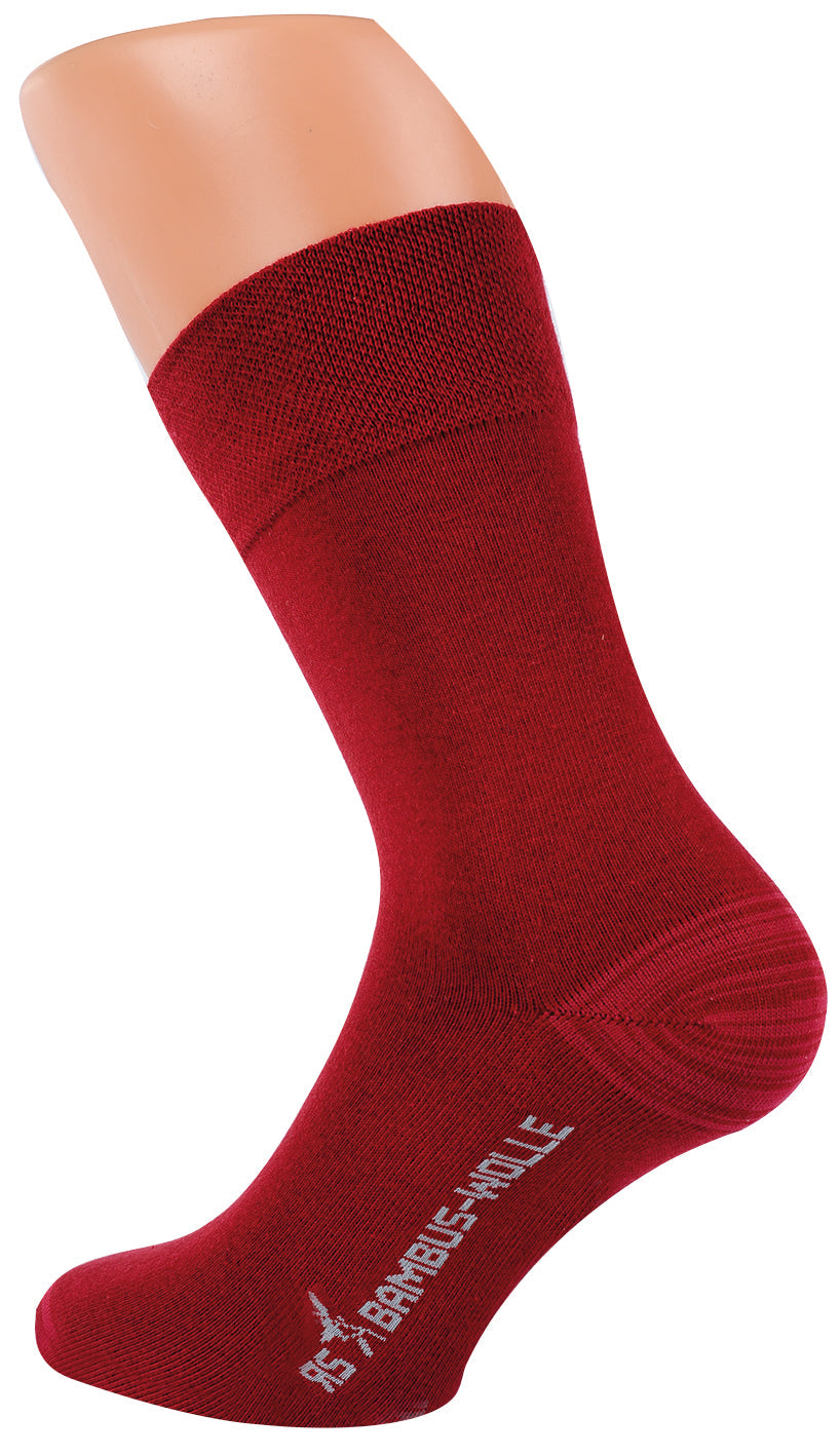 2 oder 4 Paar bunte warme Herbst Winter Bambus Viskose Socken mit Wolle Unisex