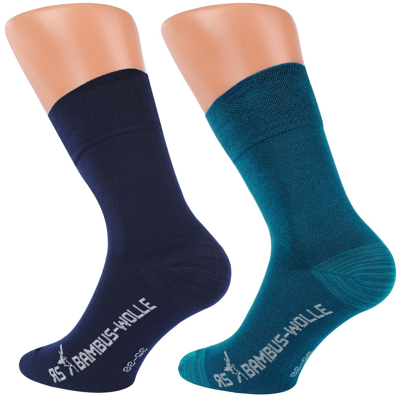 2 oder 4 Paar bunte warme Herbst Winter Bambus Viskose Socken mit Wolle Unisex