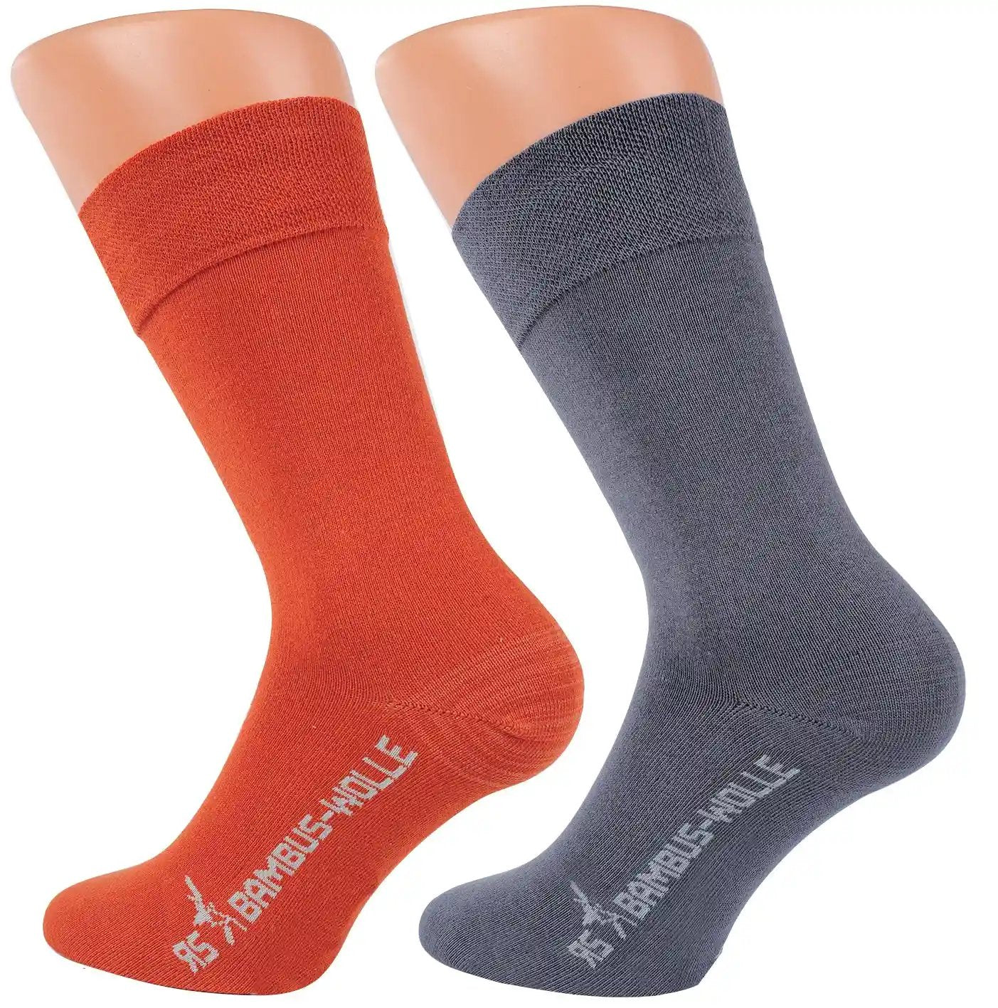 2 oder 4 Paar bunte warme Herbst Winter Bambus Viskose Socken mit Wolle Unisex
