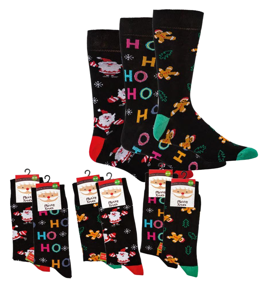 2 | 4 Paar Weihnachtssocken Weihnachten Nikolaus Advent Damen Herren Komfortbund