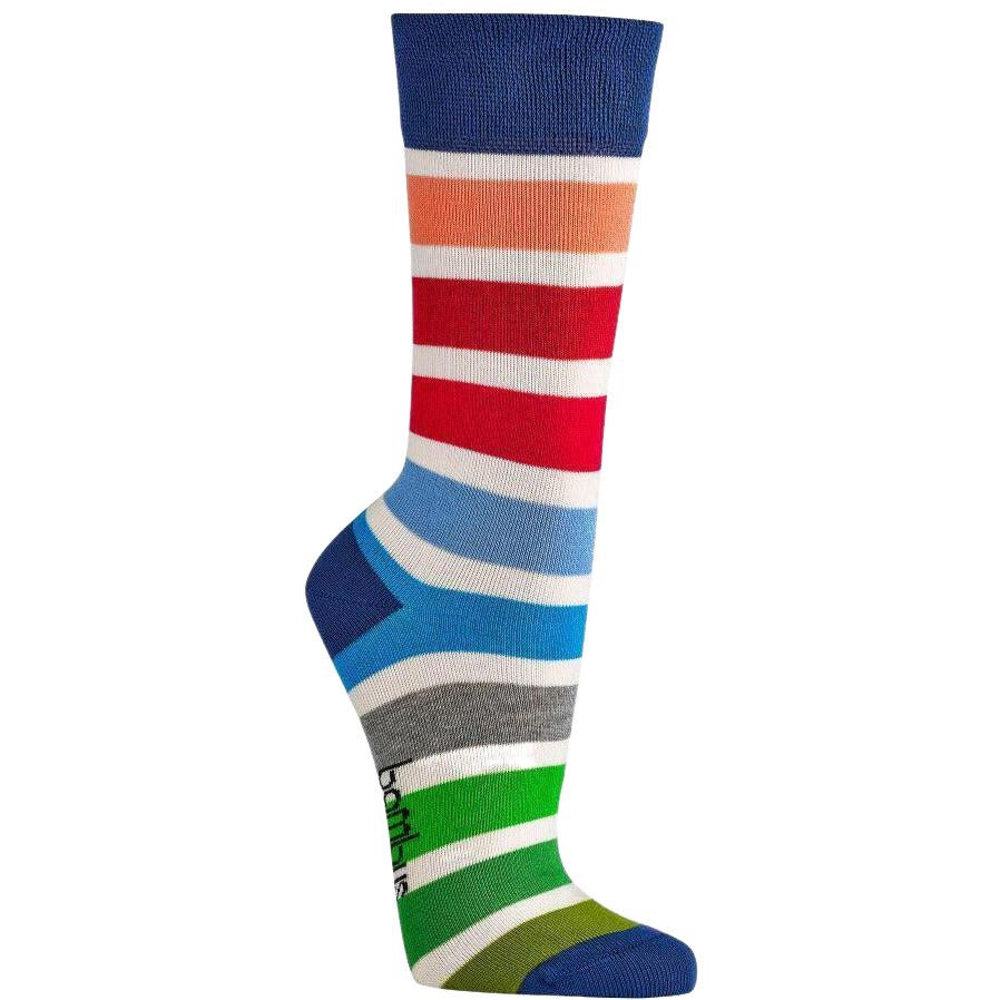 2 Paar fröhlich bunte Bambus Viskose Socken Damensocken ohne Gummi