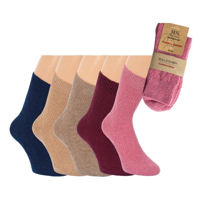 RS Harmony Premium Merino Kaschmir Socken für Damen in fünf Farben
