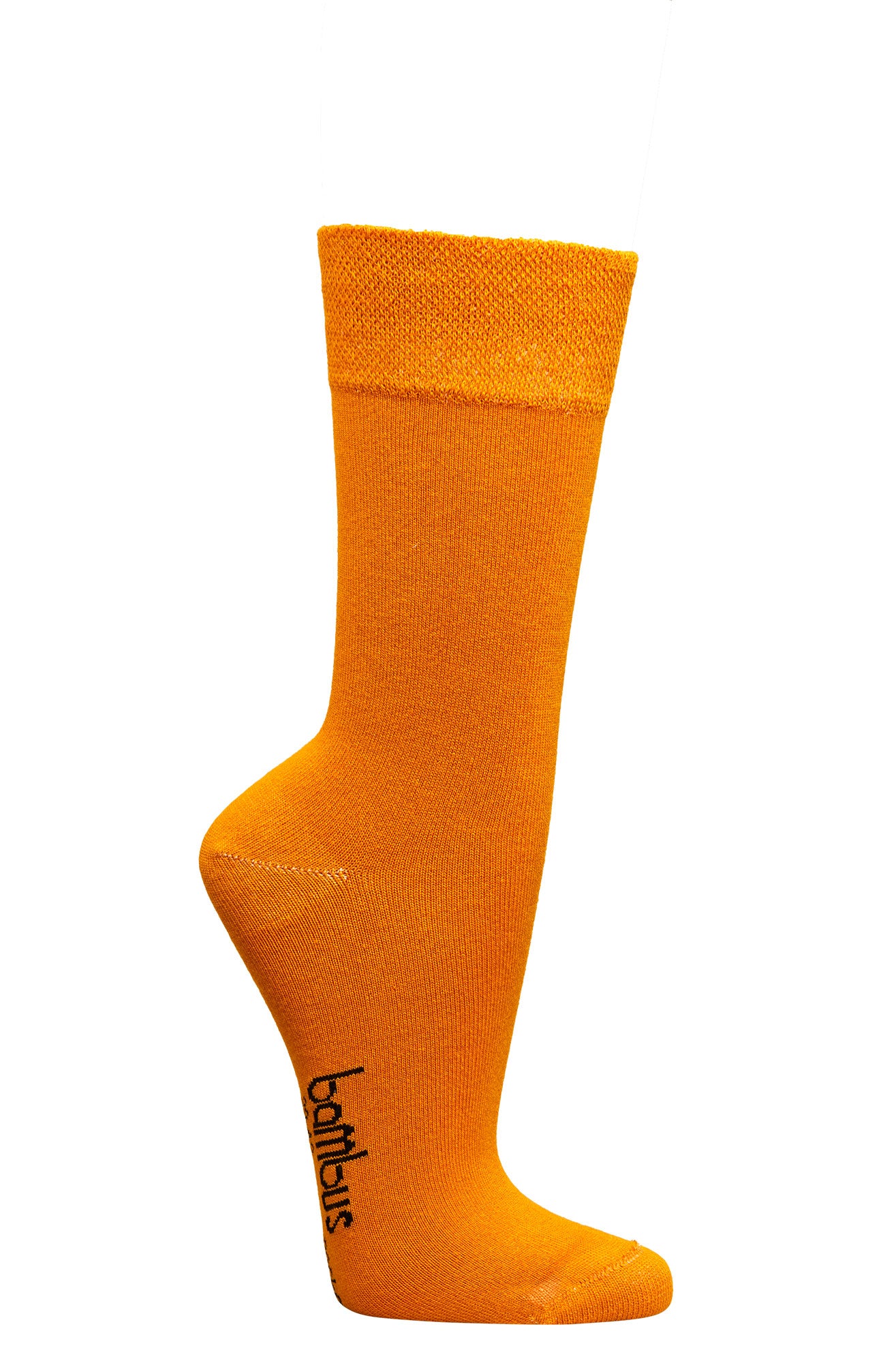 Orange Bambus Viskose Socke mit weicher Passform für Alltag und Freizeit