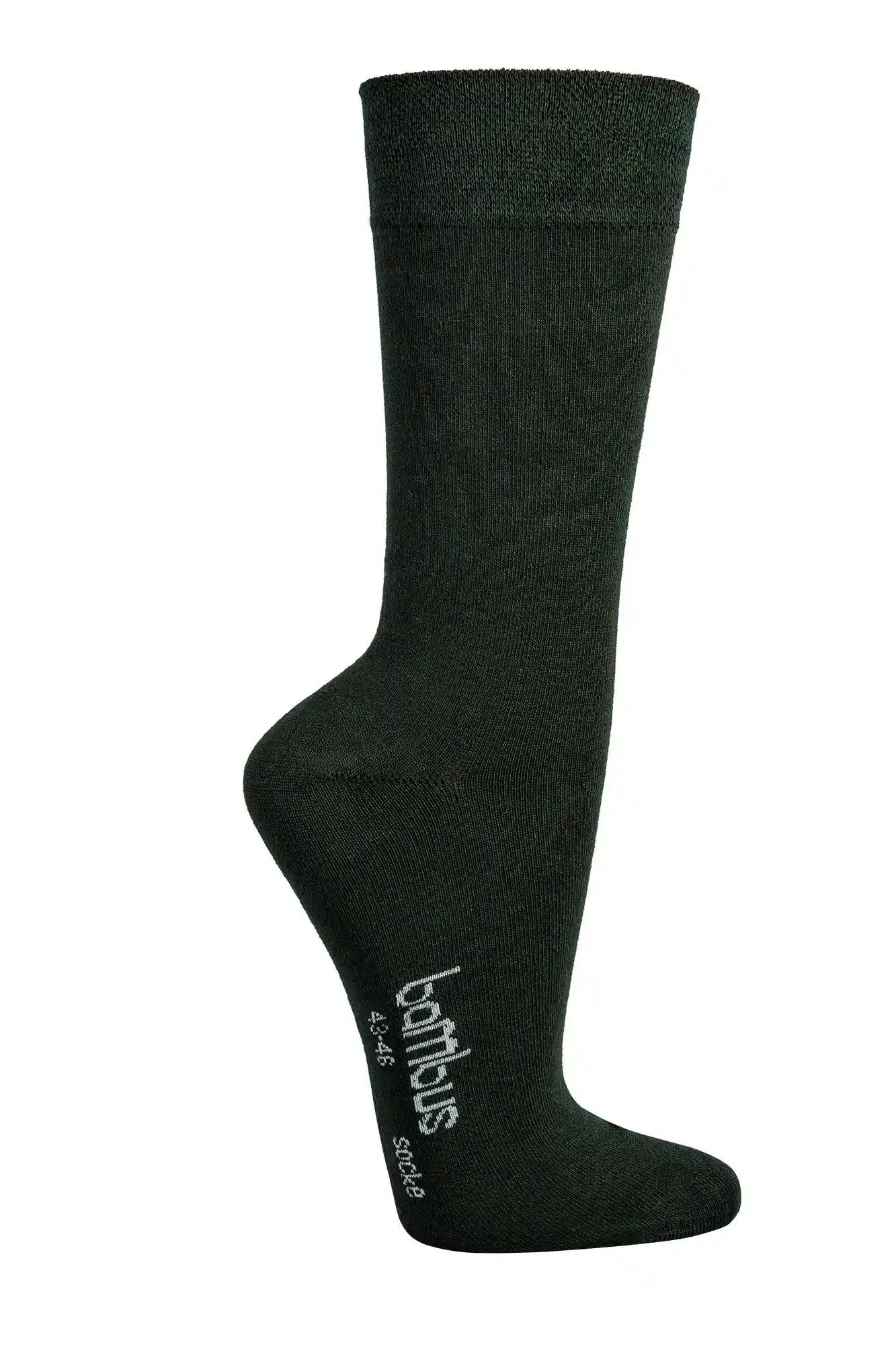 Anthrazit Bambus Viskose Socken, feine Strickqualität, verstärkte Ferse und Spitze