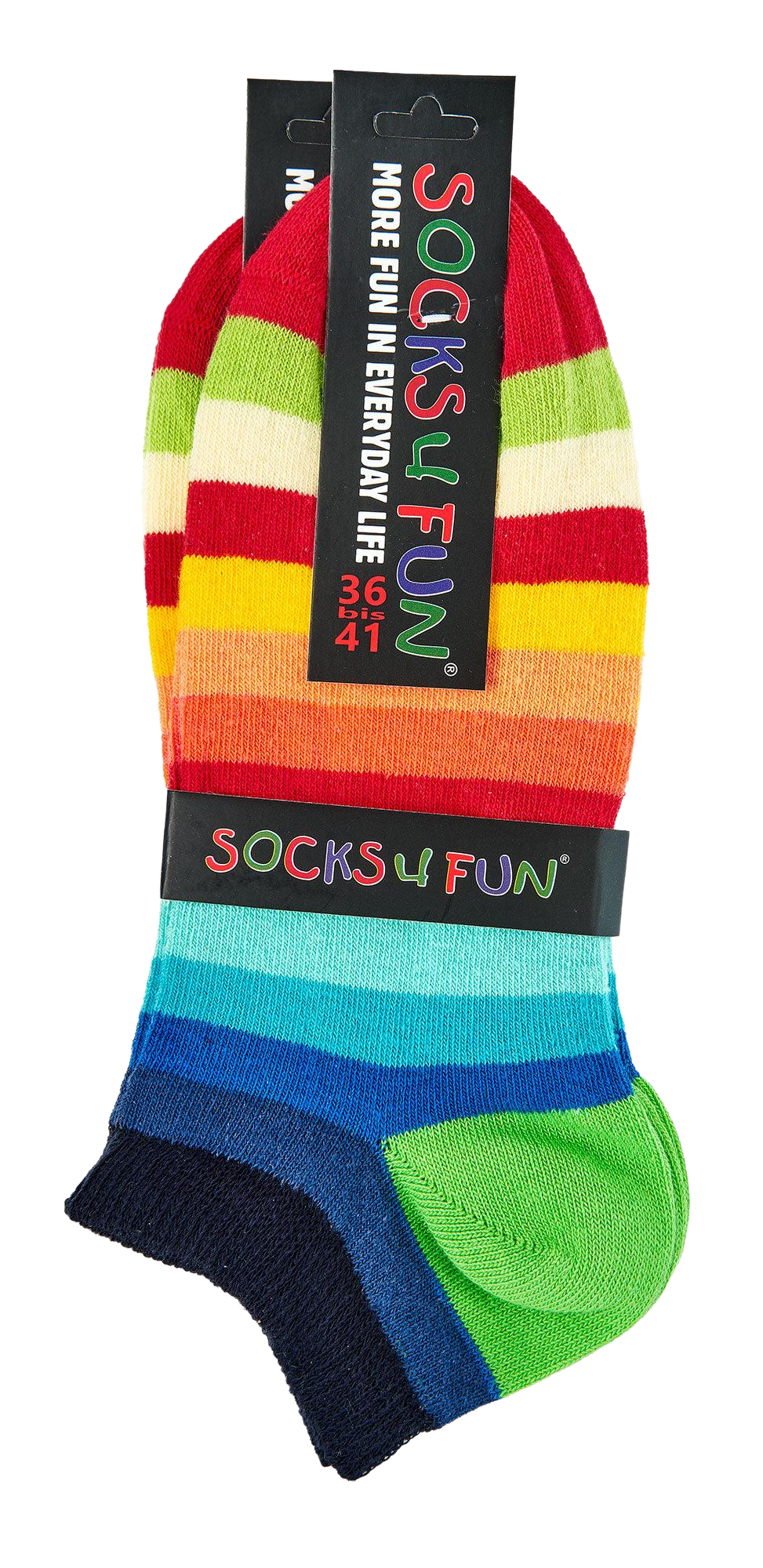 2 Paar Regenbogen Sneaker Socken Baumwolle Unisex LGBTQ Rainbow Toleranz