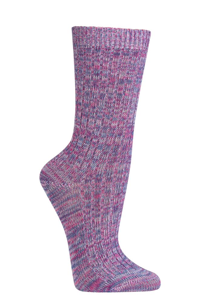 Bambus-Viskose Socken Multicolor – lila meliert, atmungsaktiv, Unisex