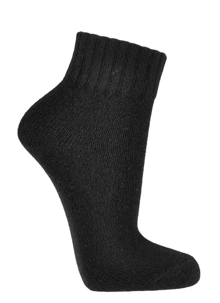 Schwarze Kurzschaft Wollsocken aus Merinowolle und Kaschmir glattgestrickt mit Rippenbündchen