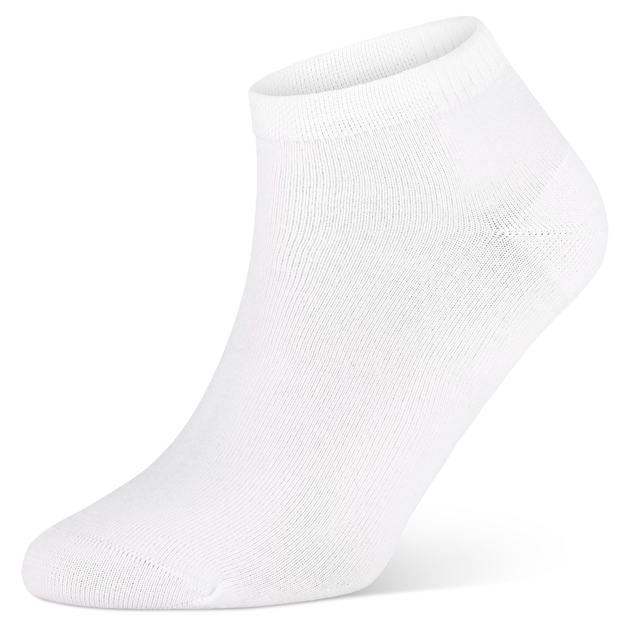 Auf dem Bild siehst du eine weiße Sneaker Socke als als Hollowman Fotografie.