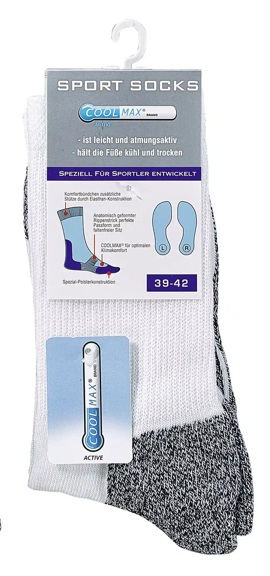 5 Paar Coolmax® Wandersocken Trekkingsocken Sportsocken Funktionssocken