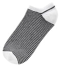 3 Paar Sneaker Socken black&white gekämmte Baumwolle schwarz weiß Muster
