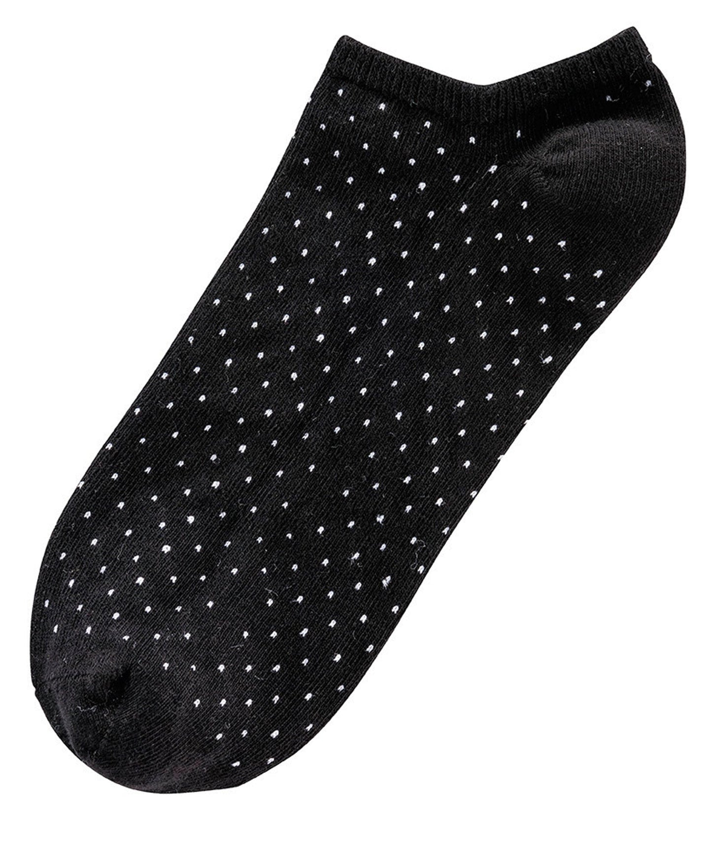3 pairs of sneaker socks black&amp;white combed cotton black and white pattern