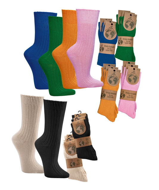 3-15 pares de calcetines orgánicos 100% algodón calcetines orgánicos para mujer y hombre GOTS