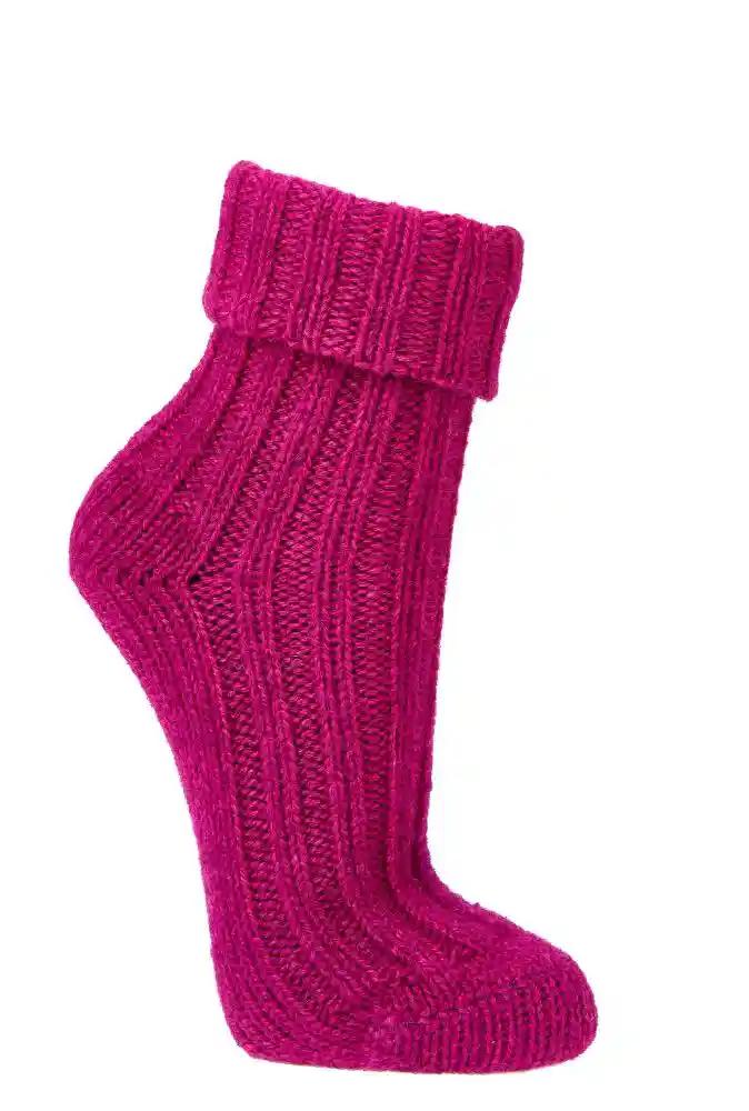 2 pares de calcetines de lana de colores con lana de alpaca para mujer y niña