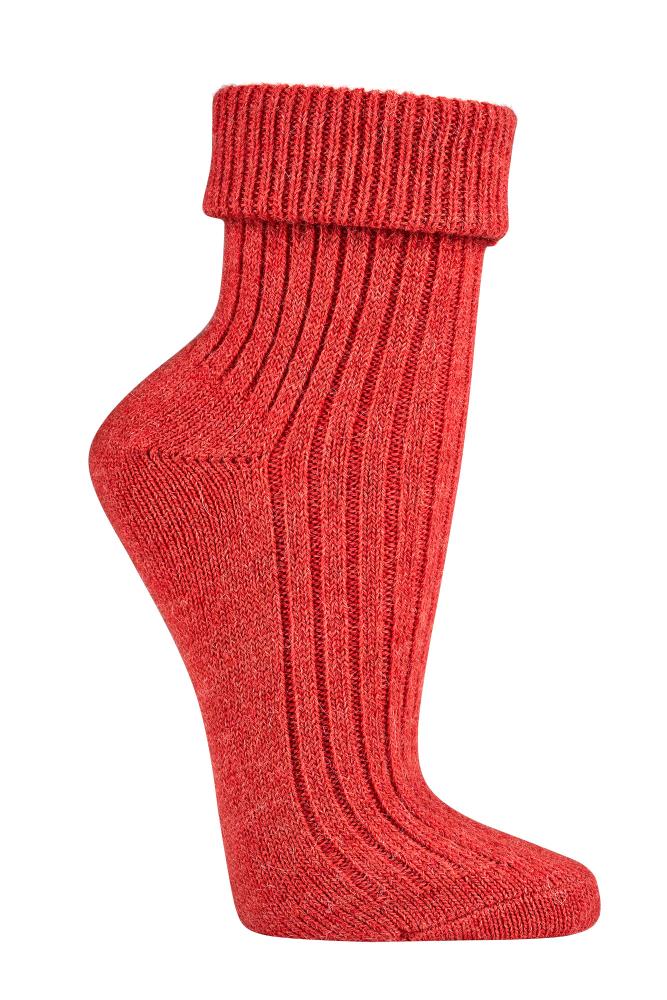 Wollsocken aus alpaka Schaf wolle in rot orange schaf wollsocken -  - #foot-art#