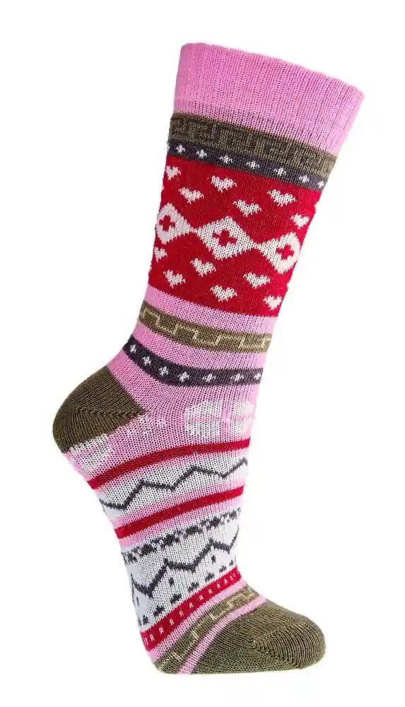 3 o 6 pares de calcetines noruegos coloridos con un bonito estampado Hygge con lana