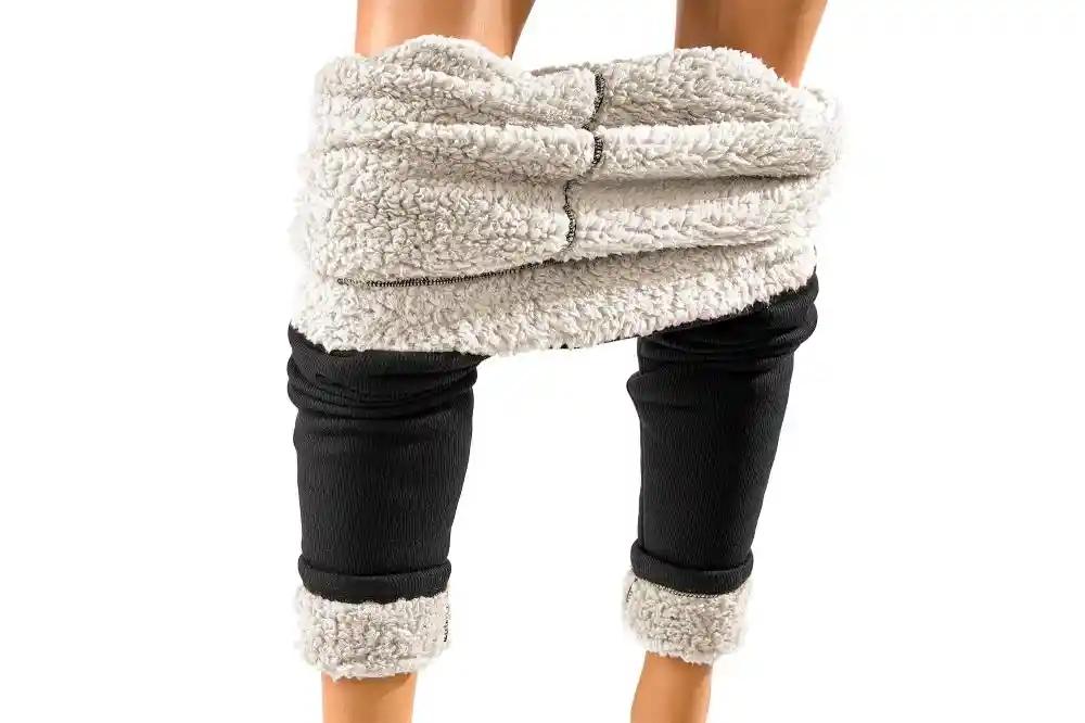 1 pieza de leggings súper térmicos extra cálidos con forro de peluche hasta talla extragrande XXL