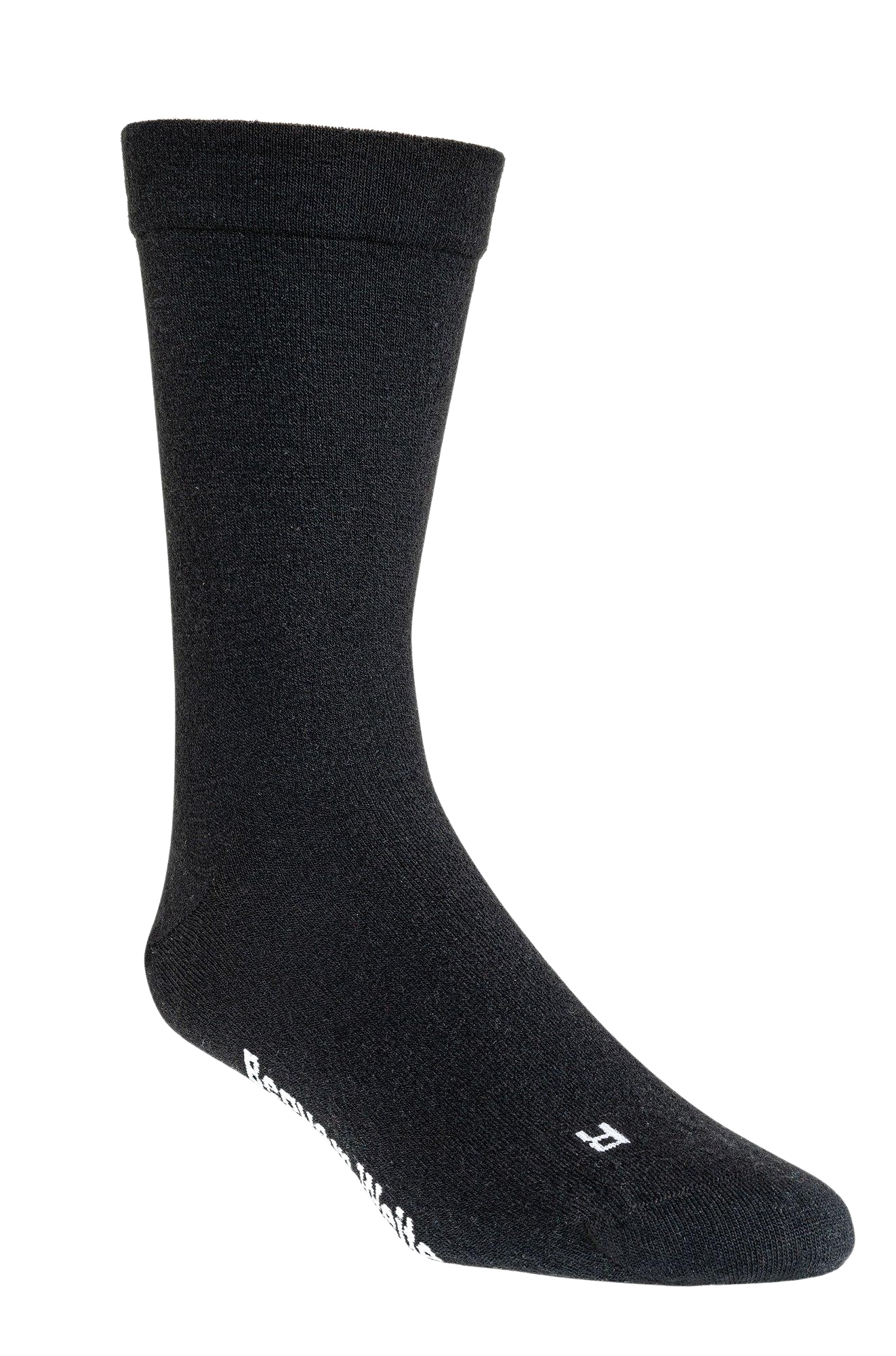 Zeigt due schwarze Diabetikersocke. Die Socke ist halblang und für den Sommer bestens geeignet. Im winter kannst du sie tragen aber wir empfeehlen dickeres Material.