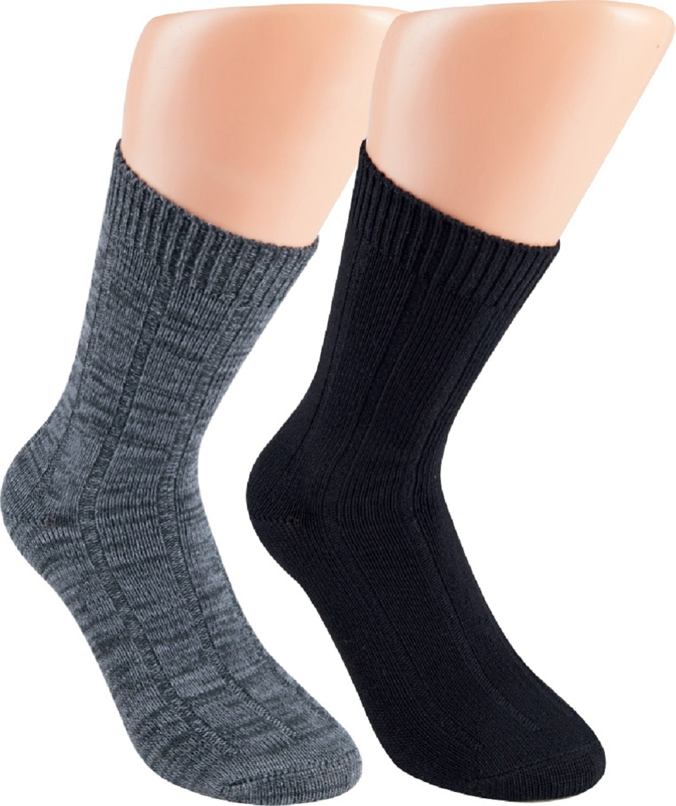 2 to 10 pairs of WARM bamboo viscose socks unisex extra stronger yarn