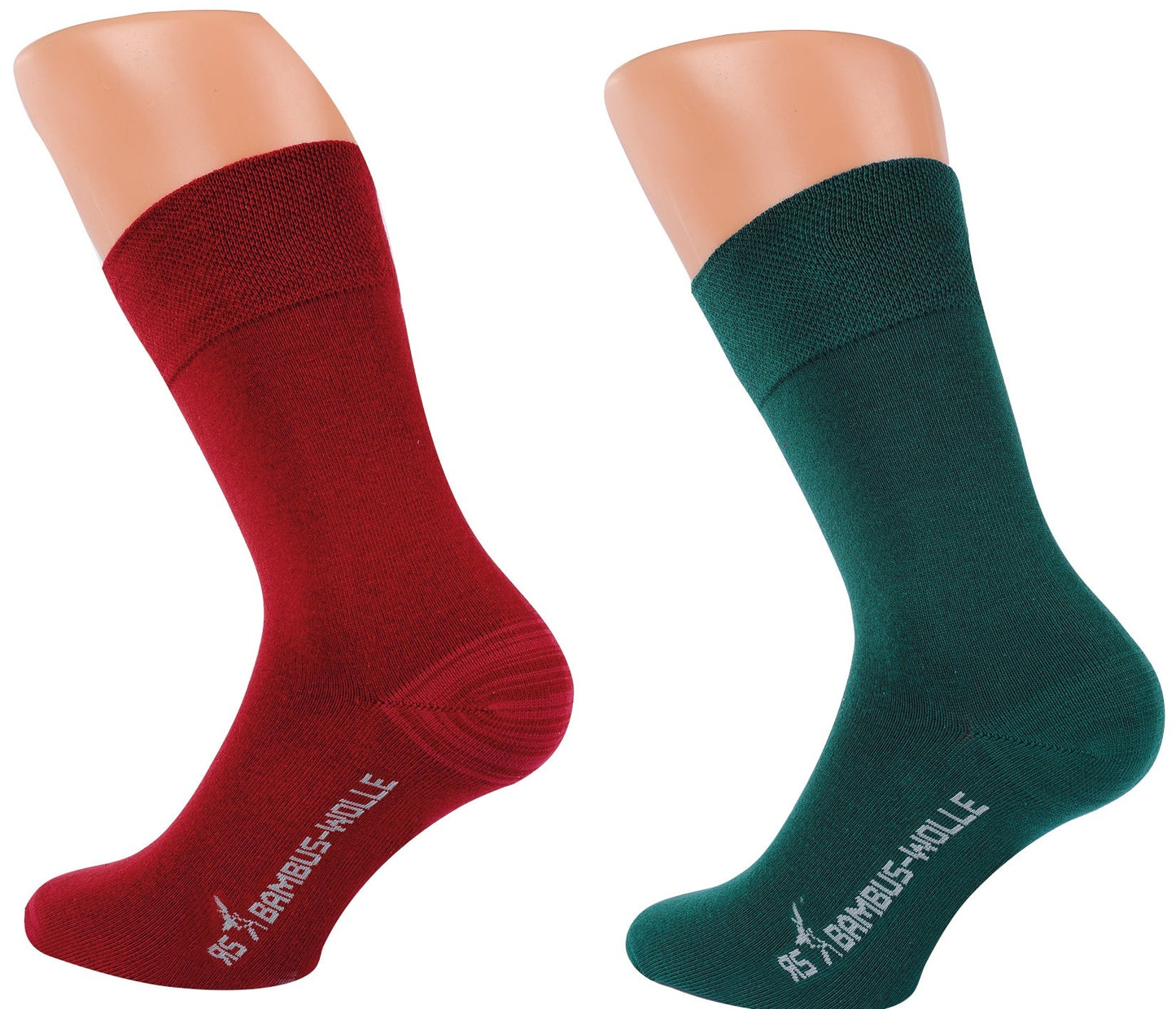 2 or 4 pairs of colorful warm autumn winter bamboo viscose socks with wool unisex