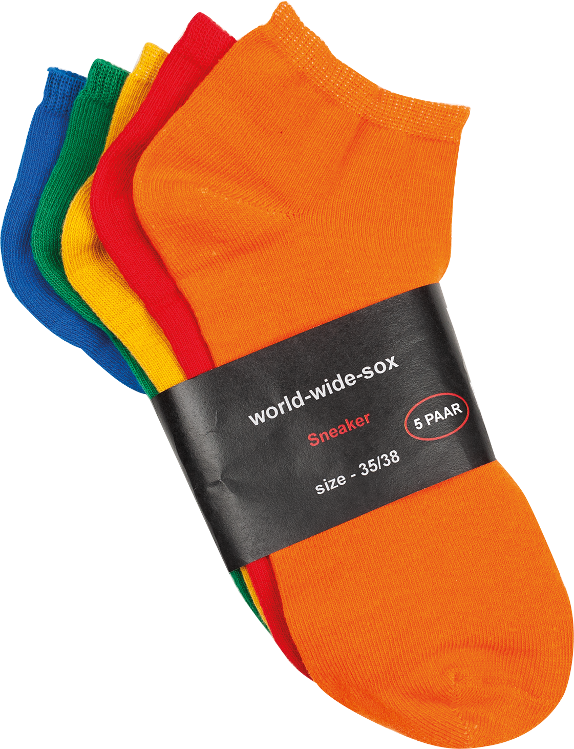 5 pares de calcetines deportivos coloridos de algodón para mujer y hombre Comfort Edge