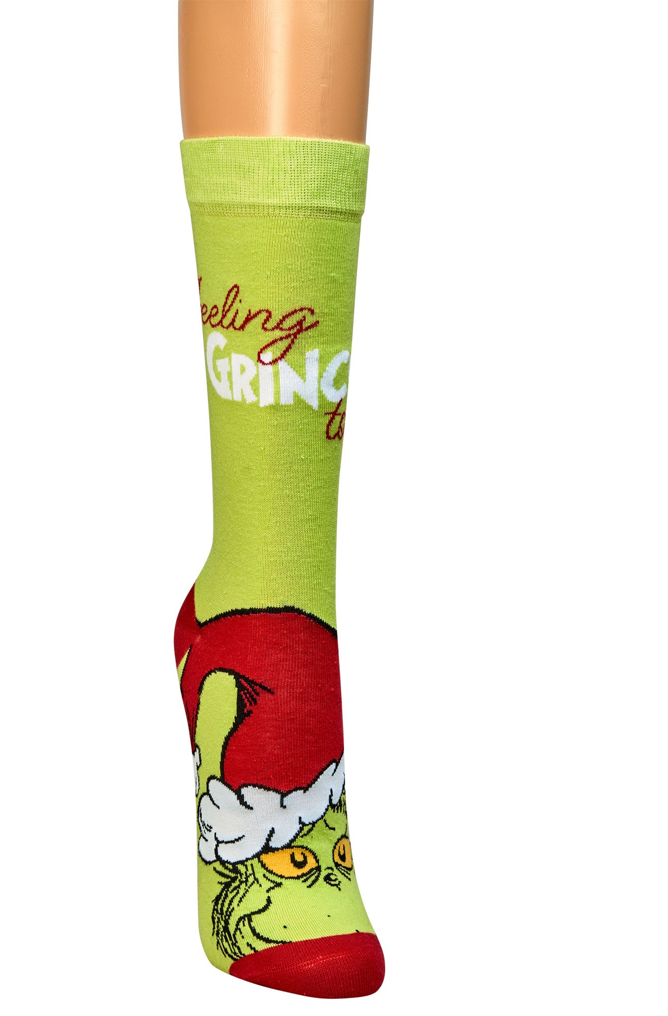 Weihnachtssocken mit The Grinch™ Motiven – Freche Socken für die Weihnachtszeit, Größen 36-41 und 42-47