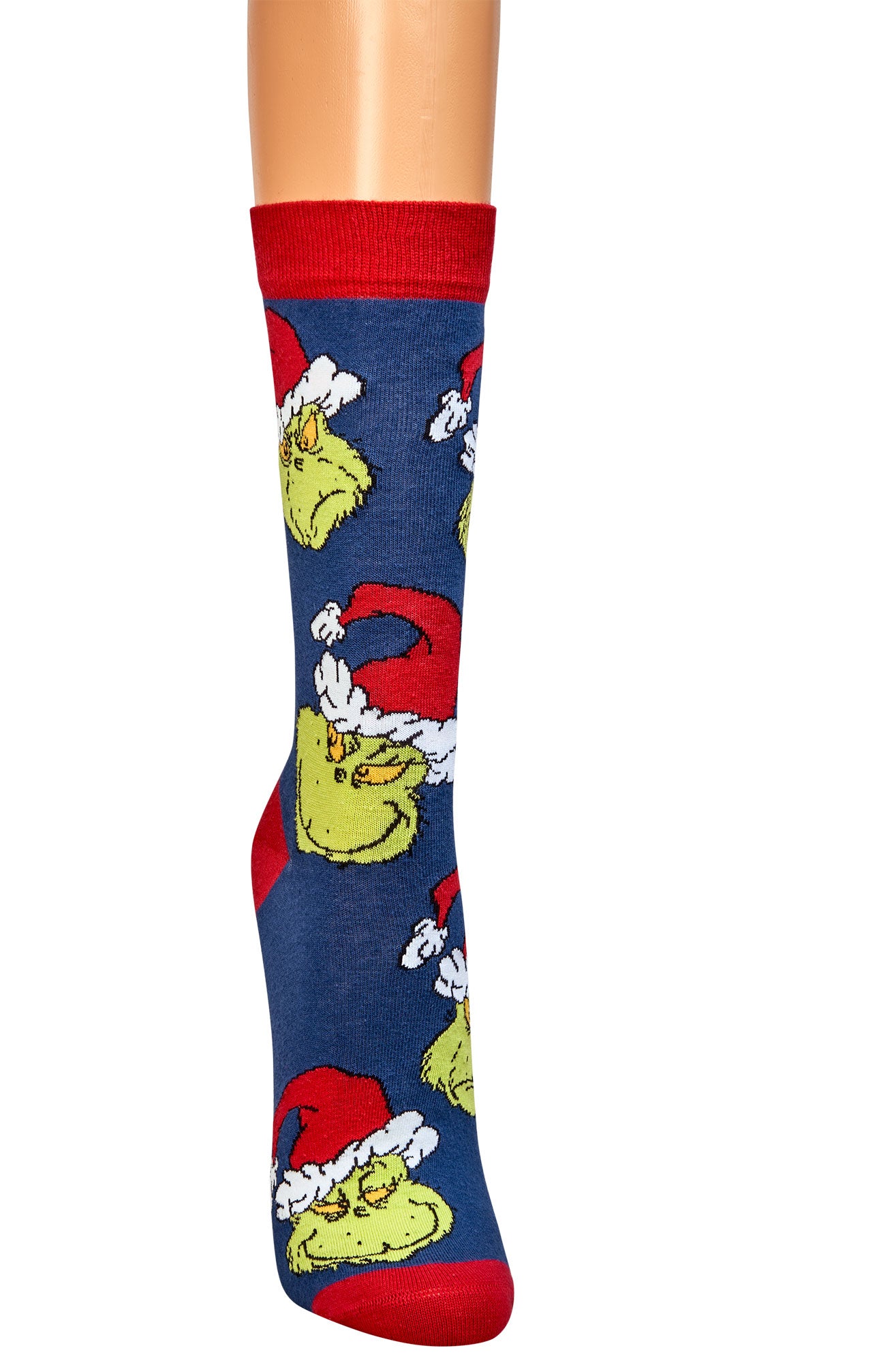 Weihnachtssocken mit The Grinch™ Motiven – Freche Socken für die Weihnachtszeit, Größen 36-41 und 42-47