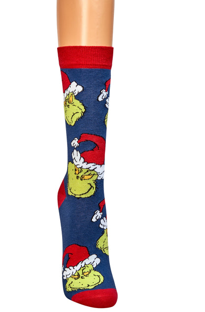 Weihnachtssocken mit The Grinch™ Motiven – Freche Socken für die Weihnachtszeit, Größen 36-41 und 42-47