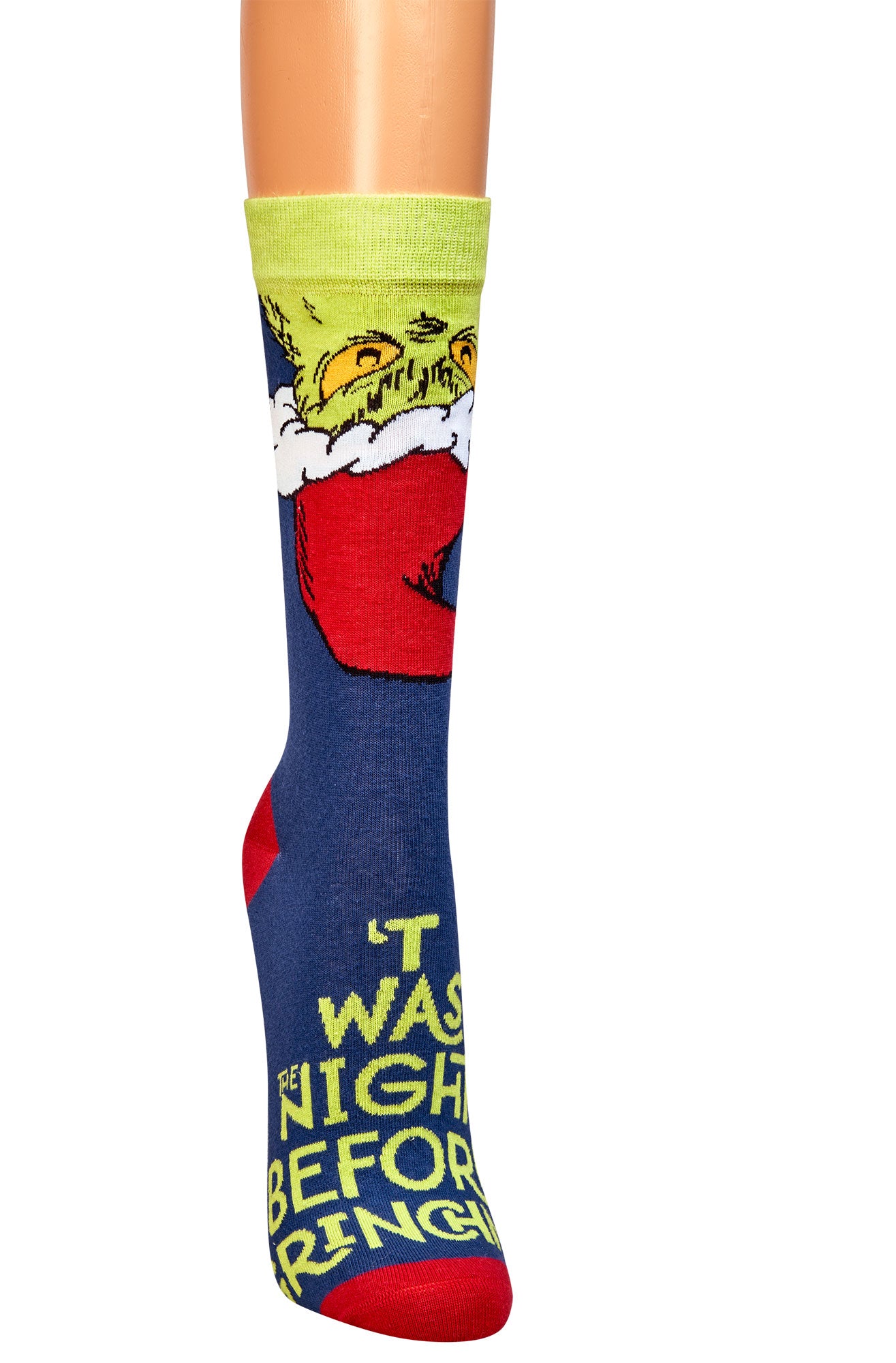 Weihnachtssocken mit The Grinch™ Motiven – Freche Socken für die Weihnachtszeit, Größen 36-41 und 42-47