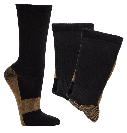 2-4 pares de calcetines de compresión con soporte de COBRE medias de compresión calcetines