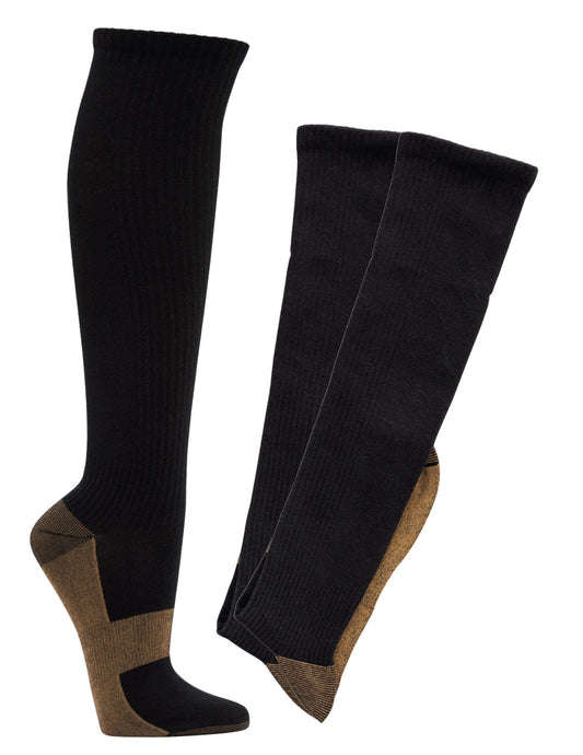 2-4 pairs of compression socks with COPPER support stockings compression stockings knee socks