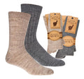 2 or 4 pairs of warm socks with 65% sheep wool 35% alpaca wool = 100% wool