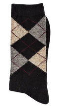 3 oder 6 Paar Karo Socken mit Alpaka Wolle für Damen und Herren