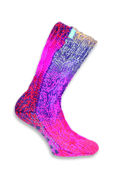 1 Paar warme weiche farbenfrohe ABS Socken Home Socks Kuschelsocke Damen Kinder