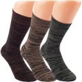 6-15 pairs of bamboo viscose socks MELANGE natural with soft edges without rubber