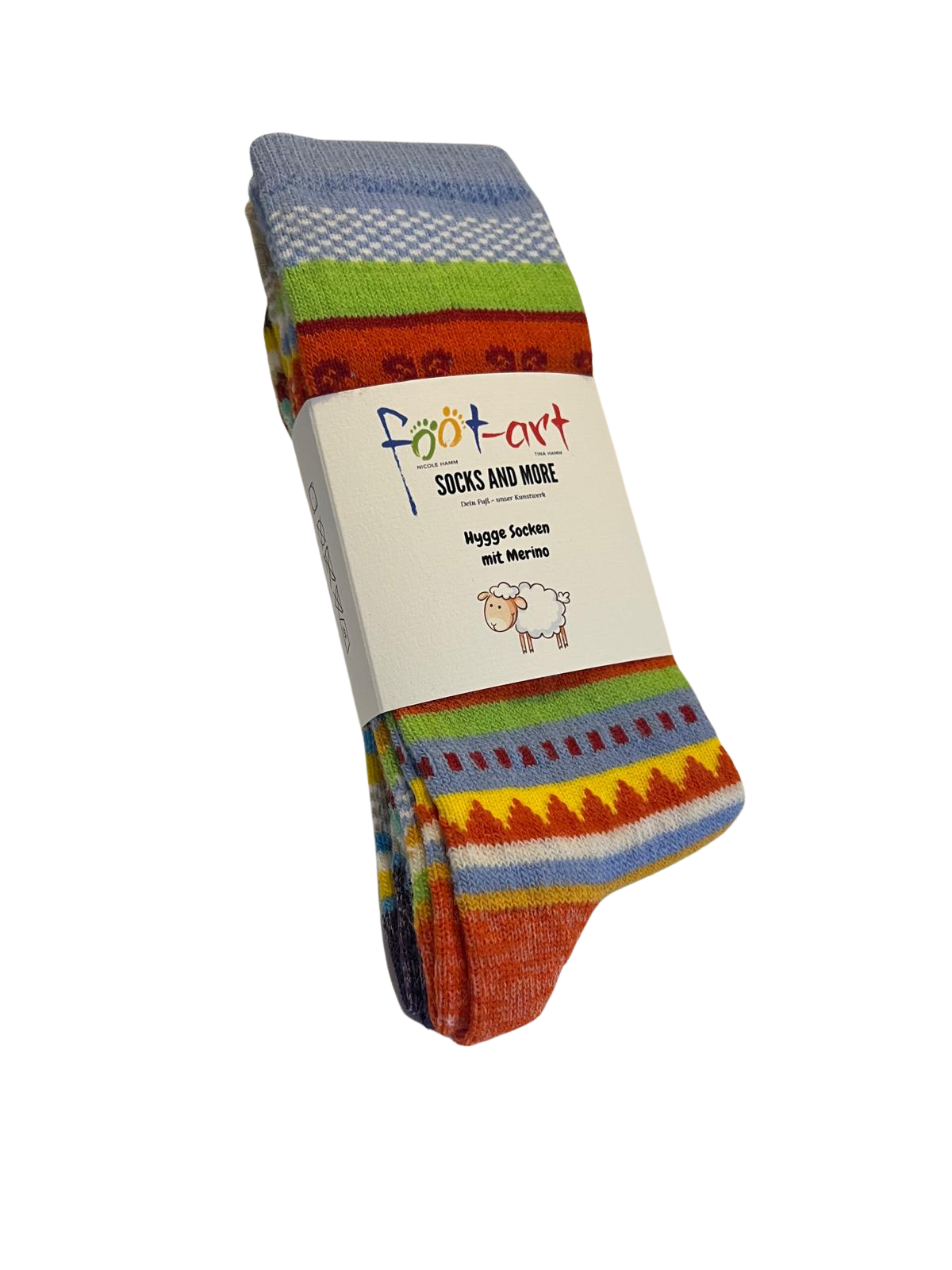 Das Bild zeigt Merino Socken im Hygge Style 