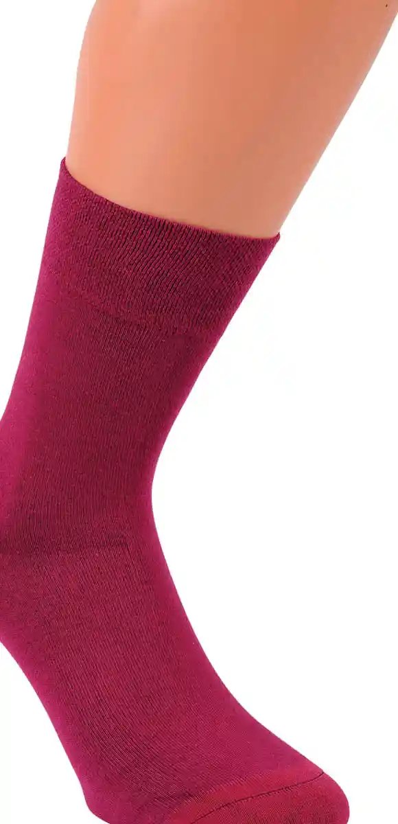 Rote Bambus Viskose Socken Unisex mit Softrand, superweich auf der Haut, alltagstauglich