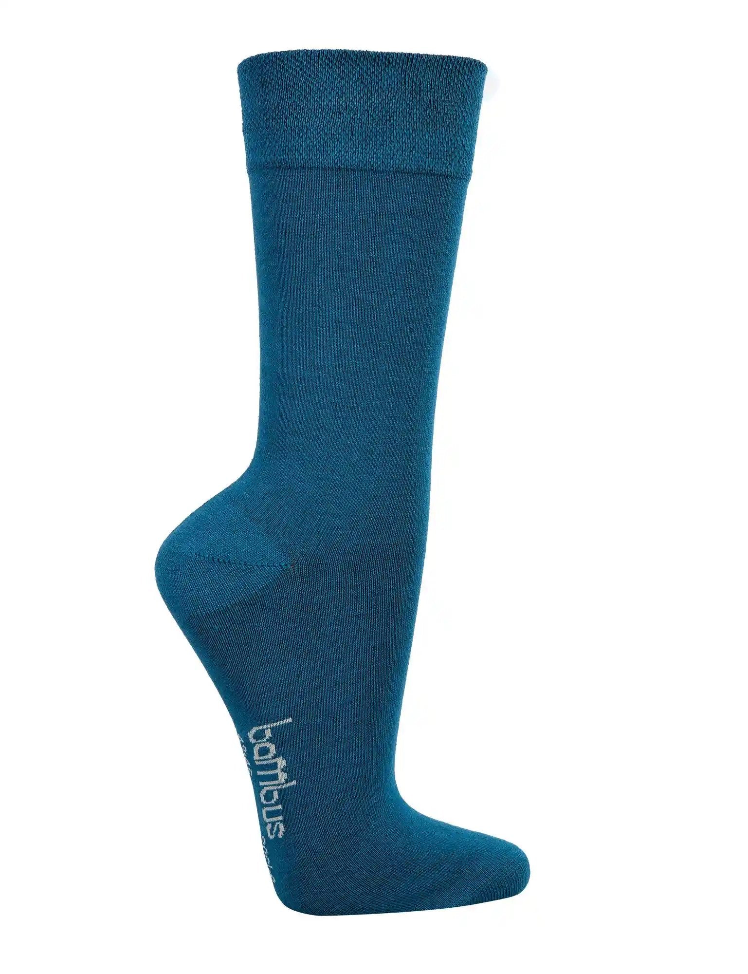 Bambus Socken in Jeans Farbe, feuchtigkeitsregulierend, elastischer Sitz durch Elasthan