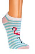 3 Paar bunte Flamingosneaker für Damen und Teenager aus Baumwolle Sommer Socken