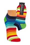2 Paar Regenbogen Sneaker Socken Baumwolle Unisex LGBTQ Rainbow Toleranz