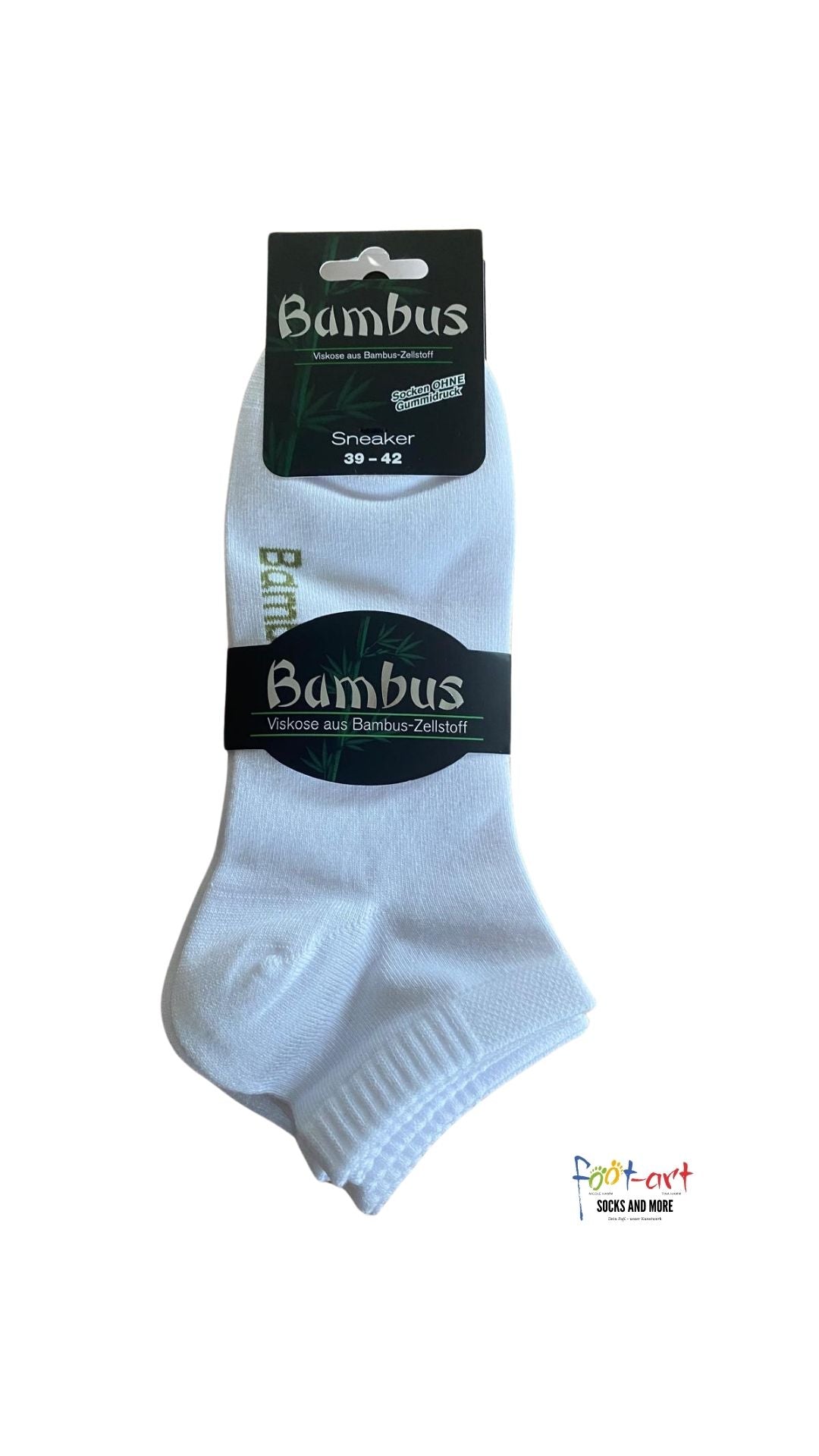3-15 Paar Viskose Bambus Sneaker Socken ohne Gummi für Damen und Herren foot-art bamboo:line
