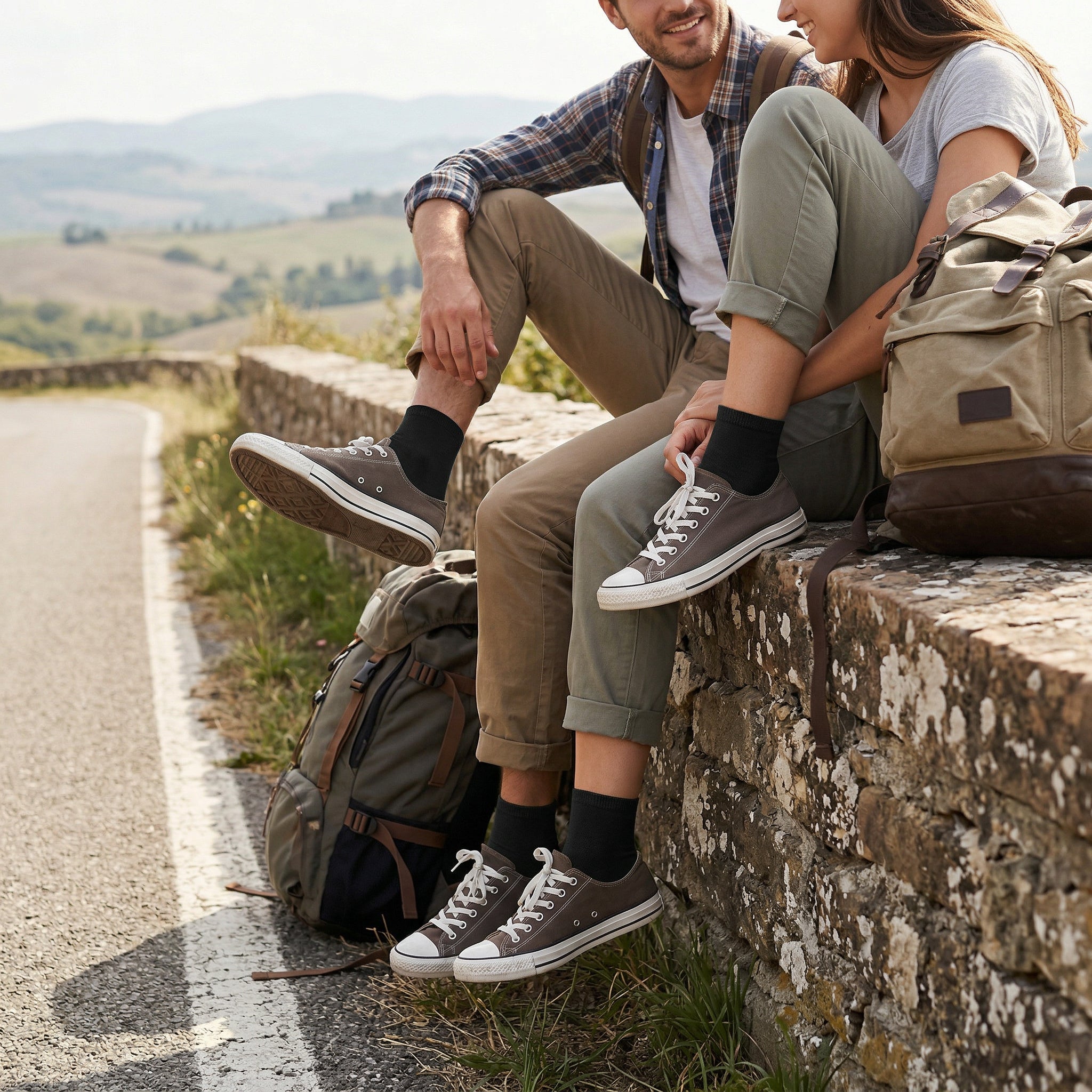 bamboo:line | Bambus Kurzsocken ohne Gummi