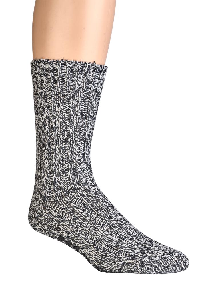 Stoppersocken in Grobstrick, warme Wollmischung, ABS Sohle, Detailansicht