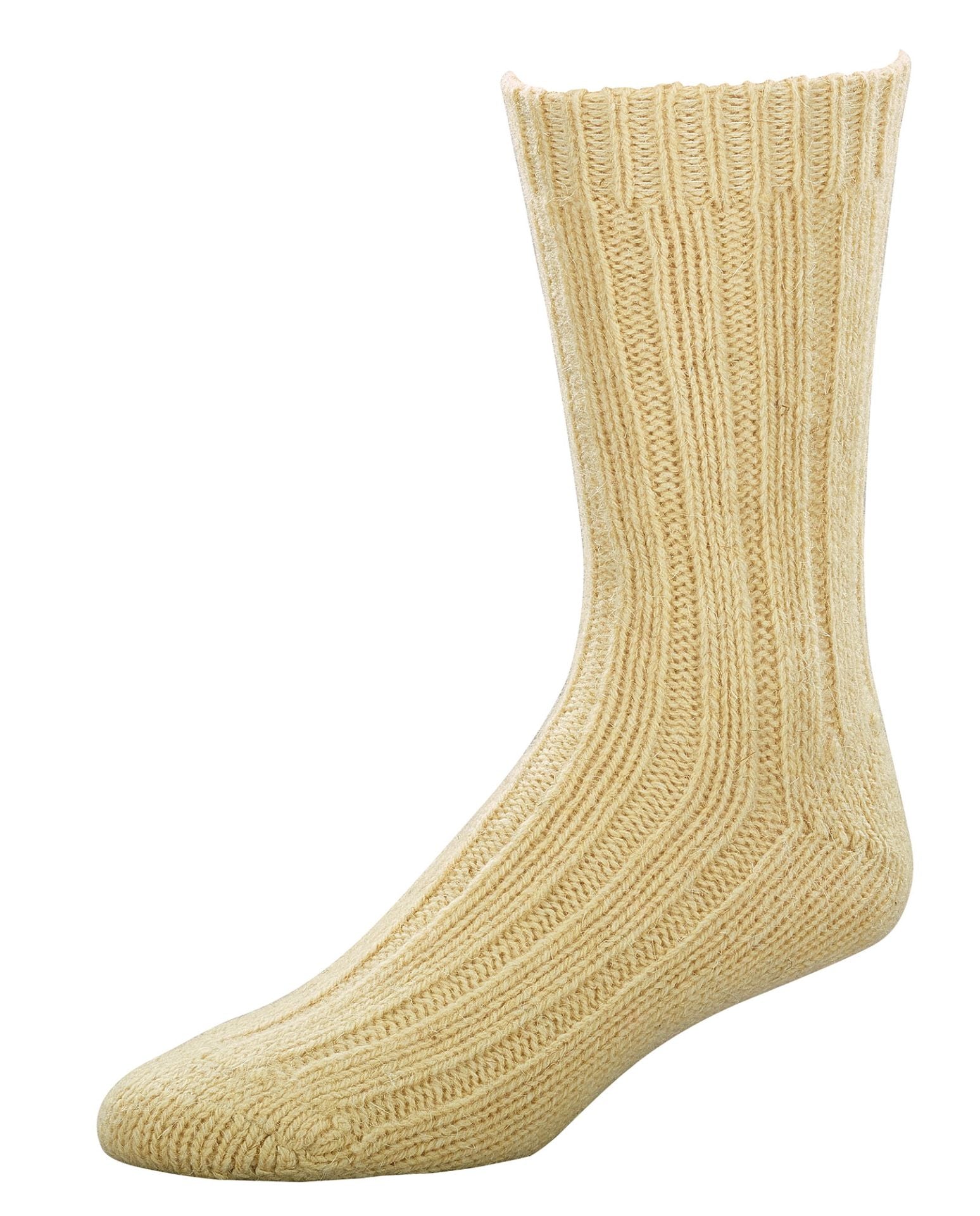Natur Weiß Wollsocken aus 100% Schafwolle Virgin Wool im Grobstrick, weich und wärmend
