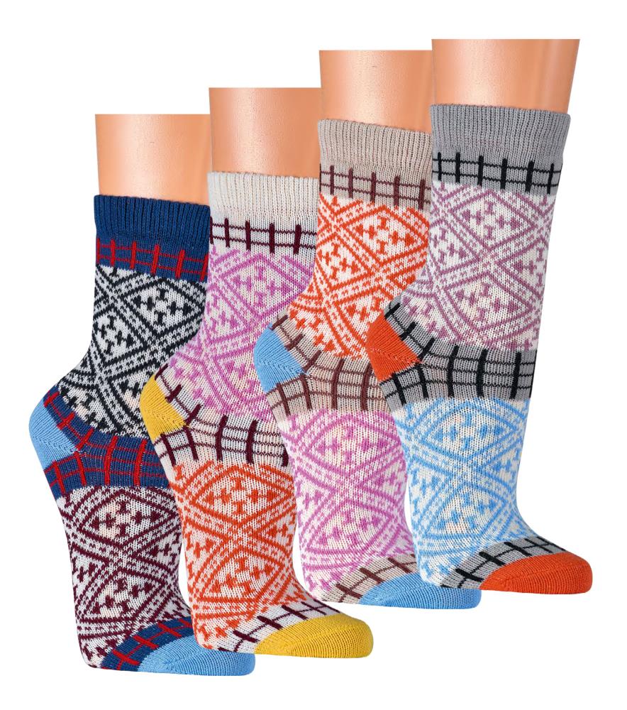 Hygge Socken Norwegersocken Für damen und Herren Baumwolle