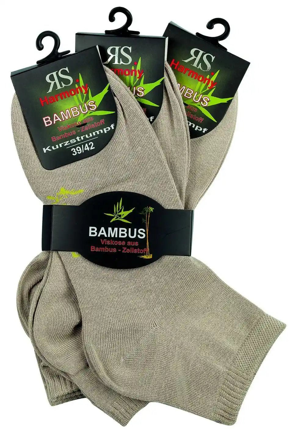 3-15 pairs of beige bamboo viscose short shaft quarter socks