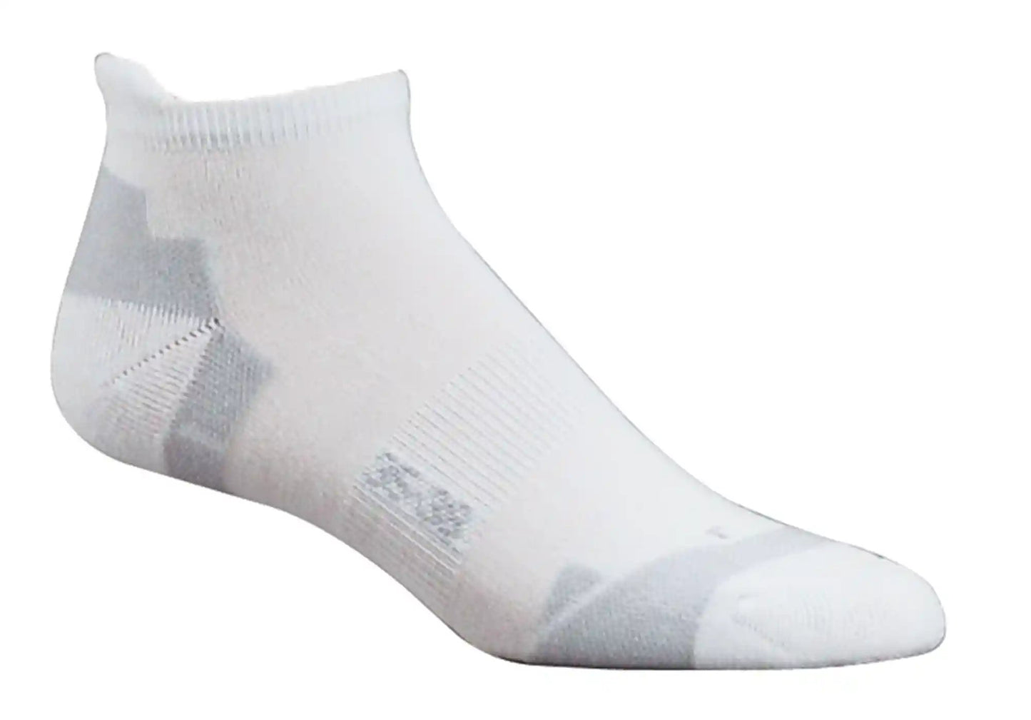 Sport Sneaker Socken mit Coolmax® und spezial  im ganzen abgebildet und in der Farbe weiß gehalten.Polstern